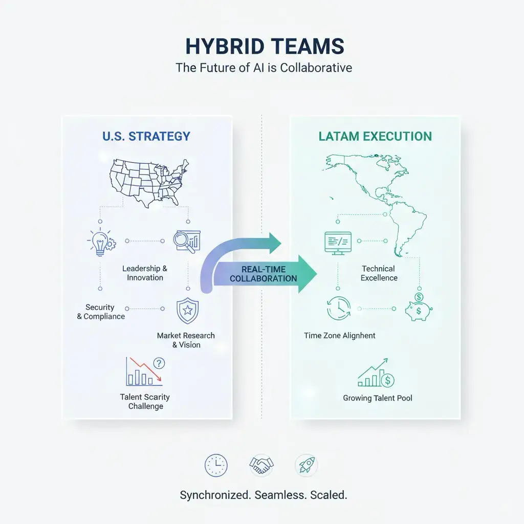Hybrid Teams: US + LATAM for AI Success